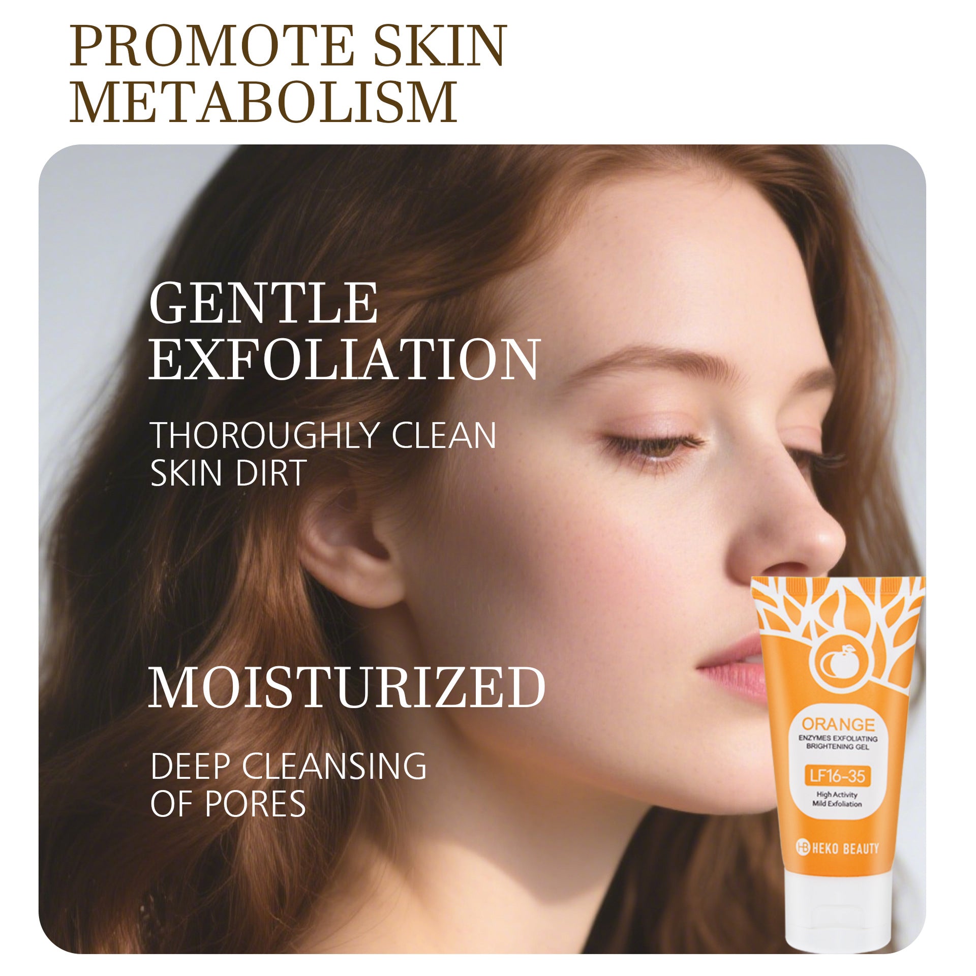 Orange Exfoliating Facial Scrub Gel
