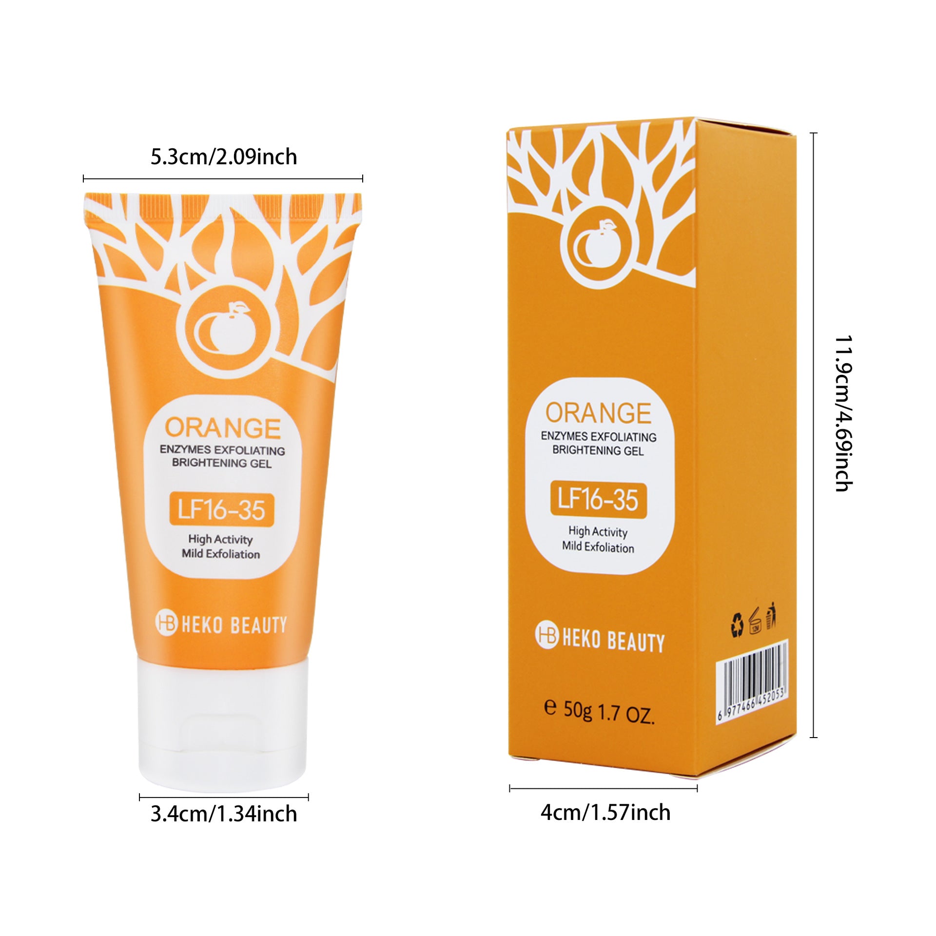 Orange Exfoliating Facial Scrub Gel