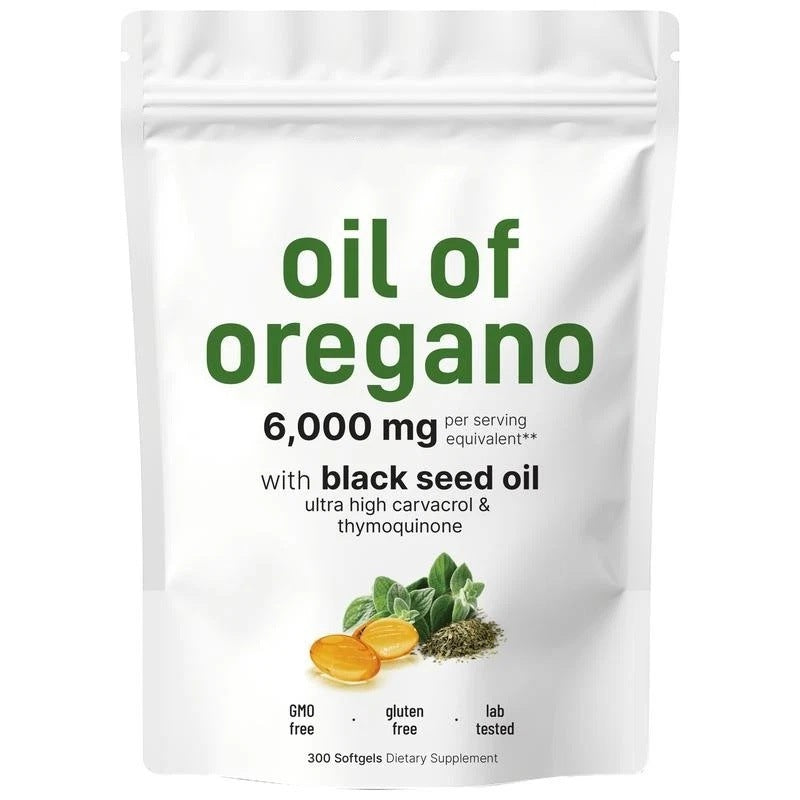 Oregano Oil Black Seed Oil Soft Capsules