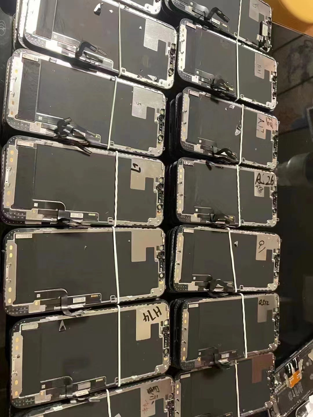 Original Apple X disassembled display panel