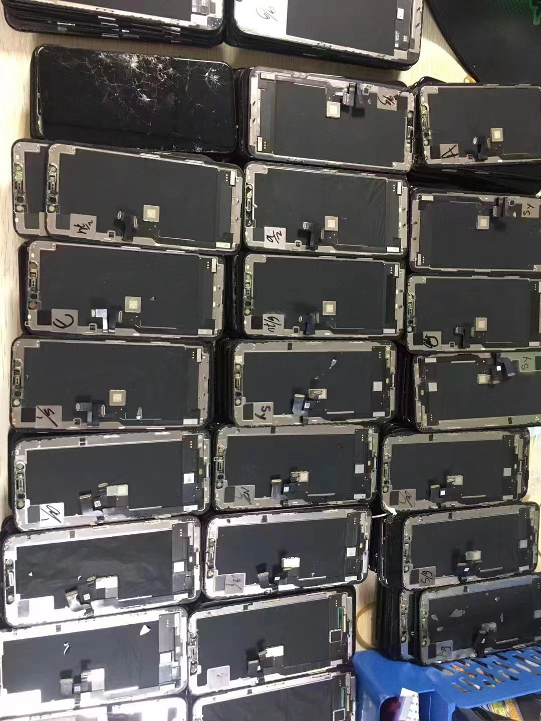 Original Apple X disassembled display panel