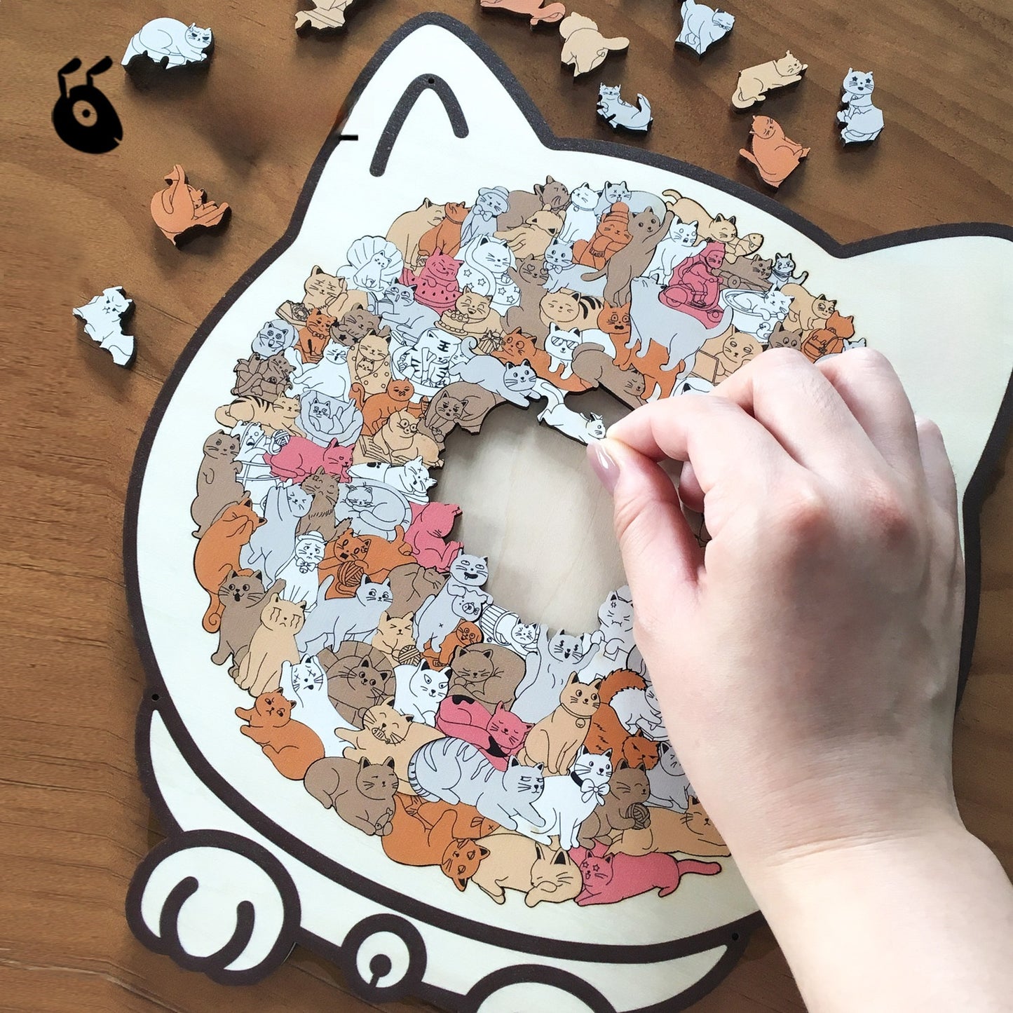 Original Cat Shaped Wooden Puzzle