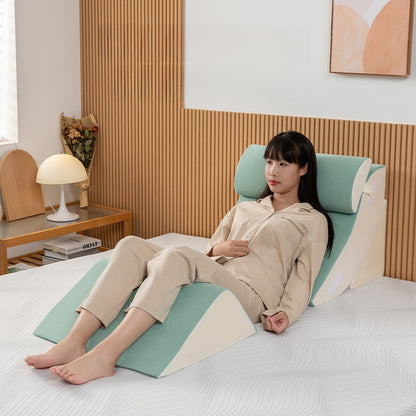 Orthopedic Wedge Pillow Set for Back Support
