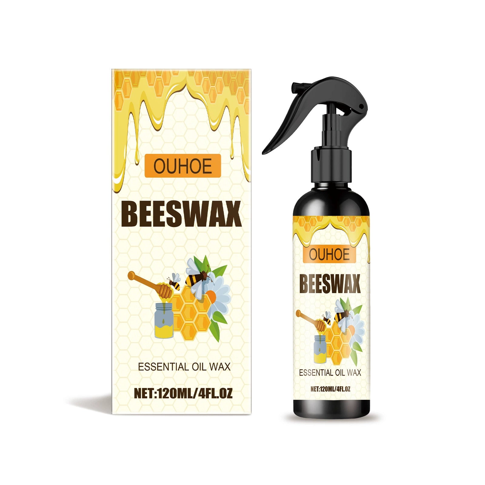 Ouhoe Beeswax Furniture Polish Spray Set