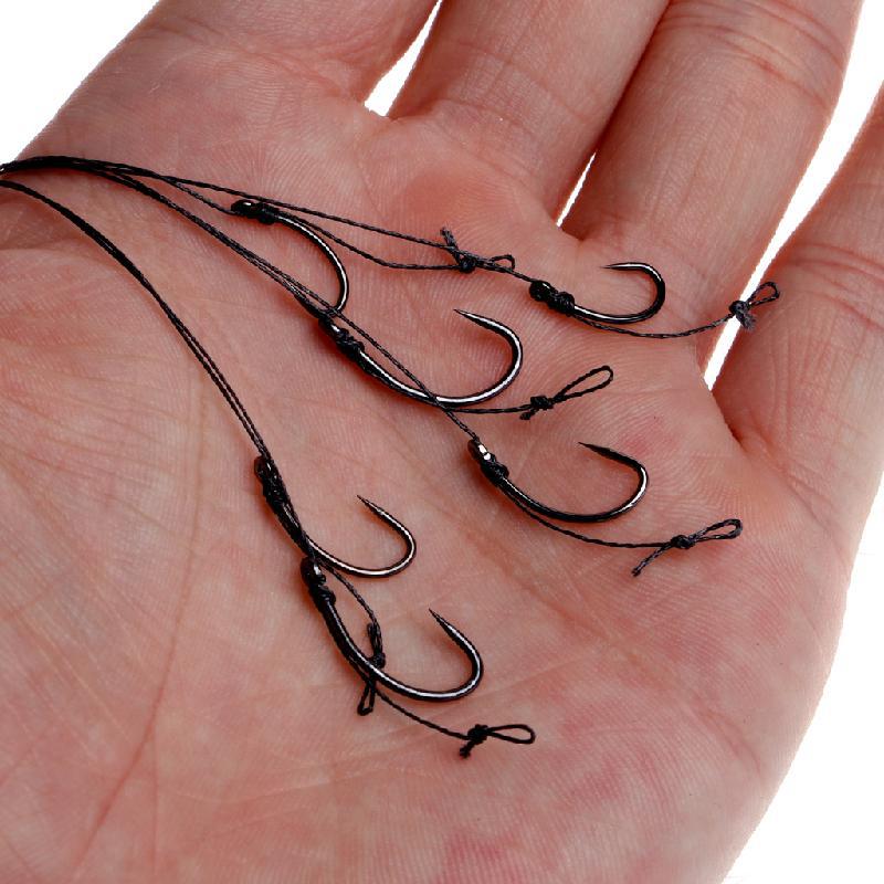 Ouku Handmade Fishing Hooks with Braided Line