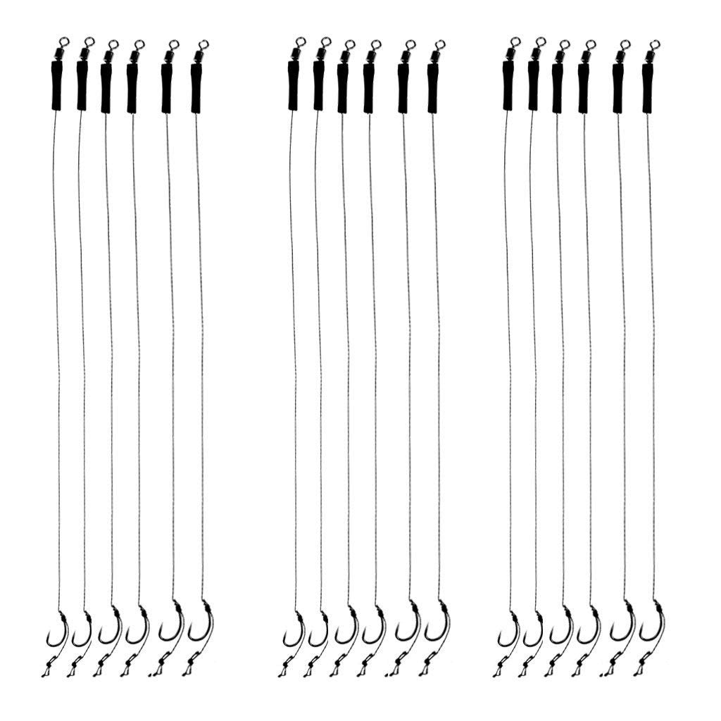 Ouku Handmade Fishing Hooks with Braided Line