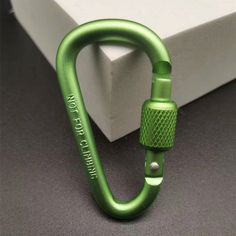 Outdoor Aluminum Alloy D-Type Locking Carabiner