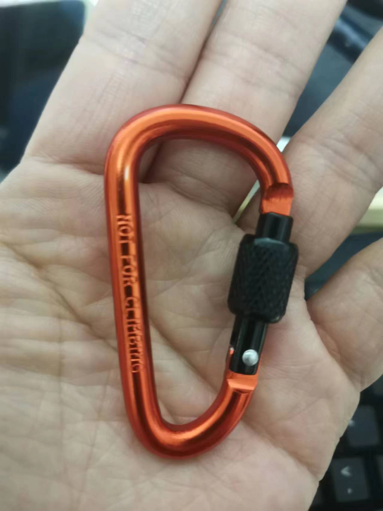 Outdoor Aluminum Alloy D-Type Locking Carabiner