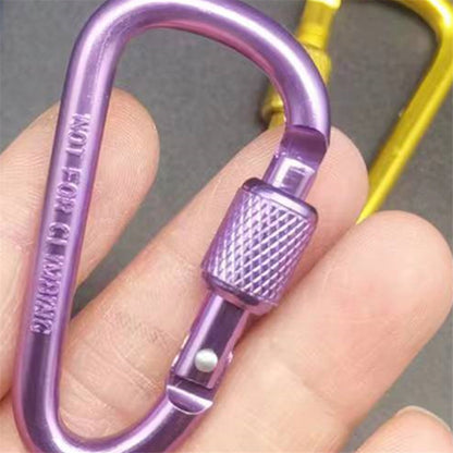Outdoor Aluminum Alloy D-Type Locking Carabiner