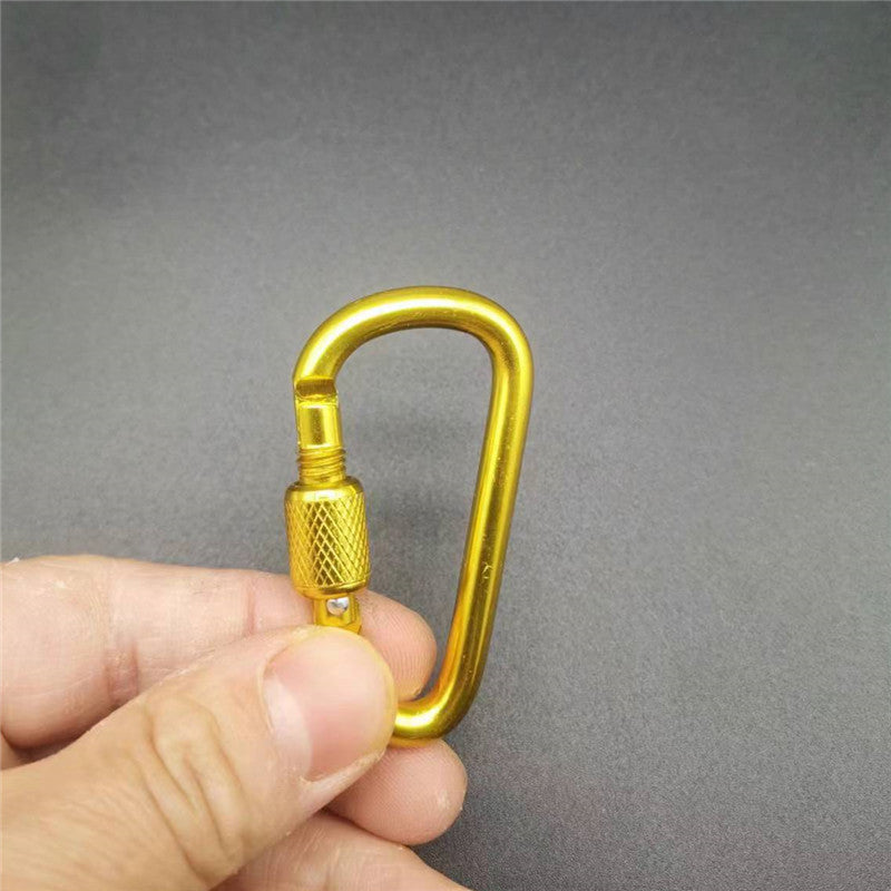Outdoor Aluminum Alloy D-Type Locking Carabiner