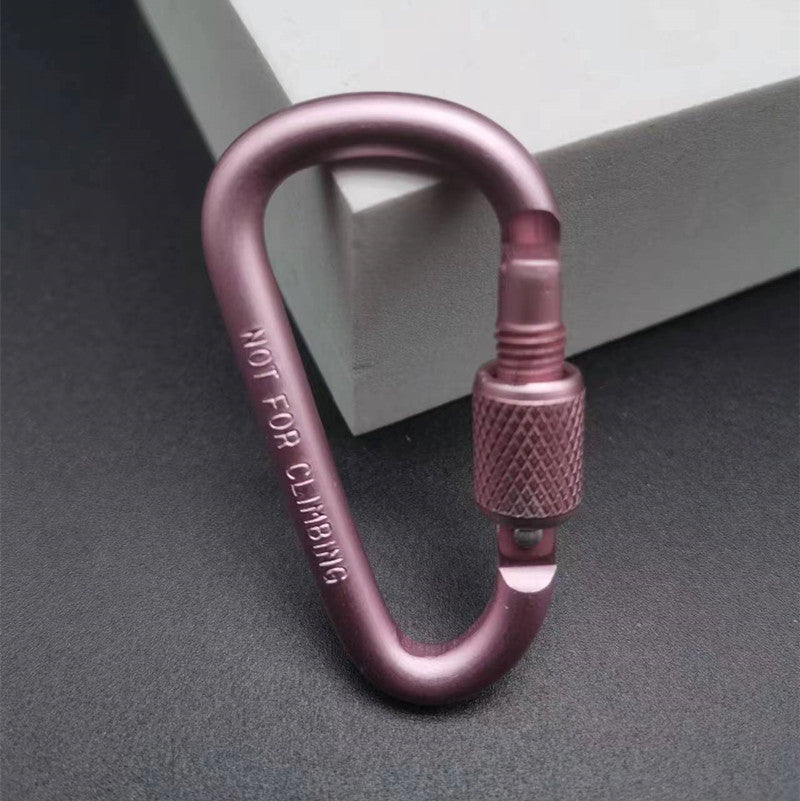 Outdoor Aluminum Alloy D-Type Locking Carabiner