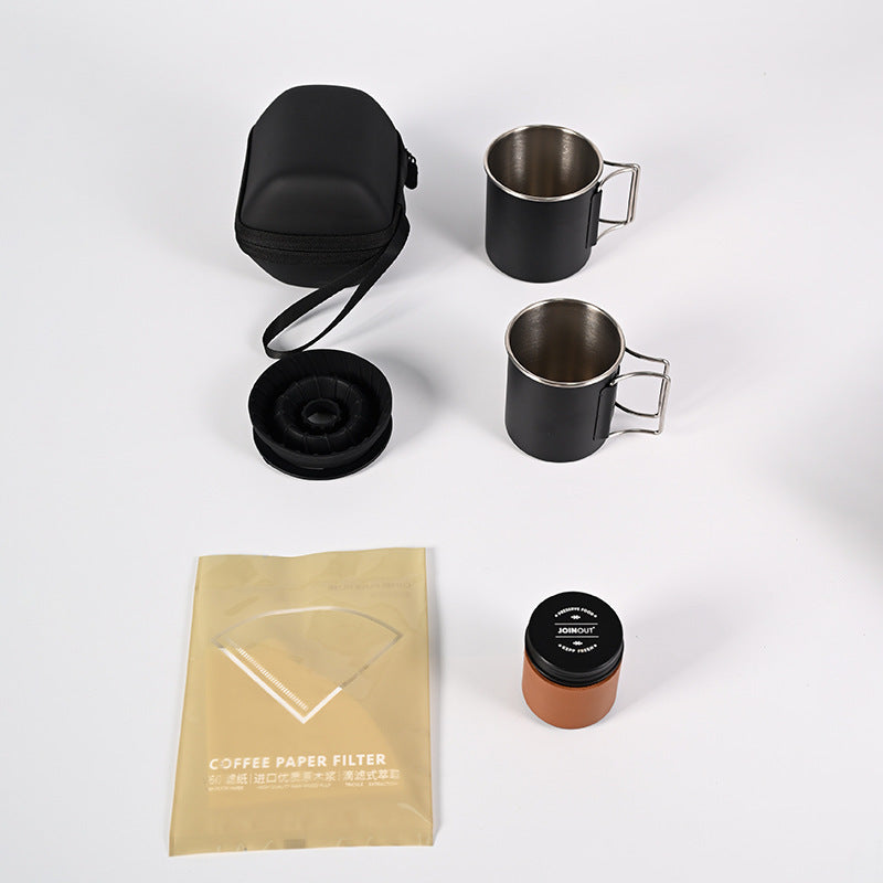 Outdoor camping coffee set