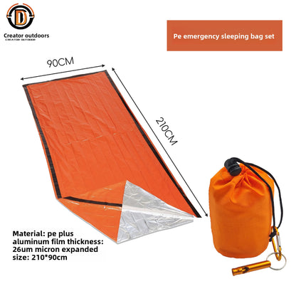 Outdoor Camping PE Aluminum Film Emergency Sleeping Bag