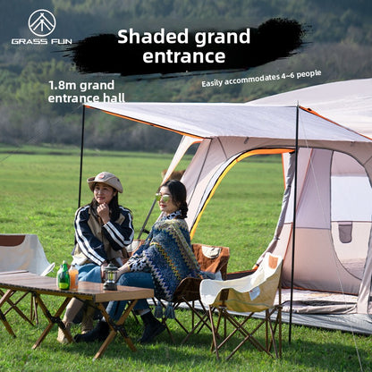 Outdoor Camping Tent Two Rooms