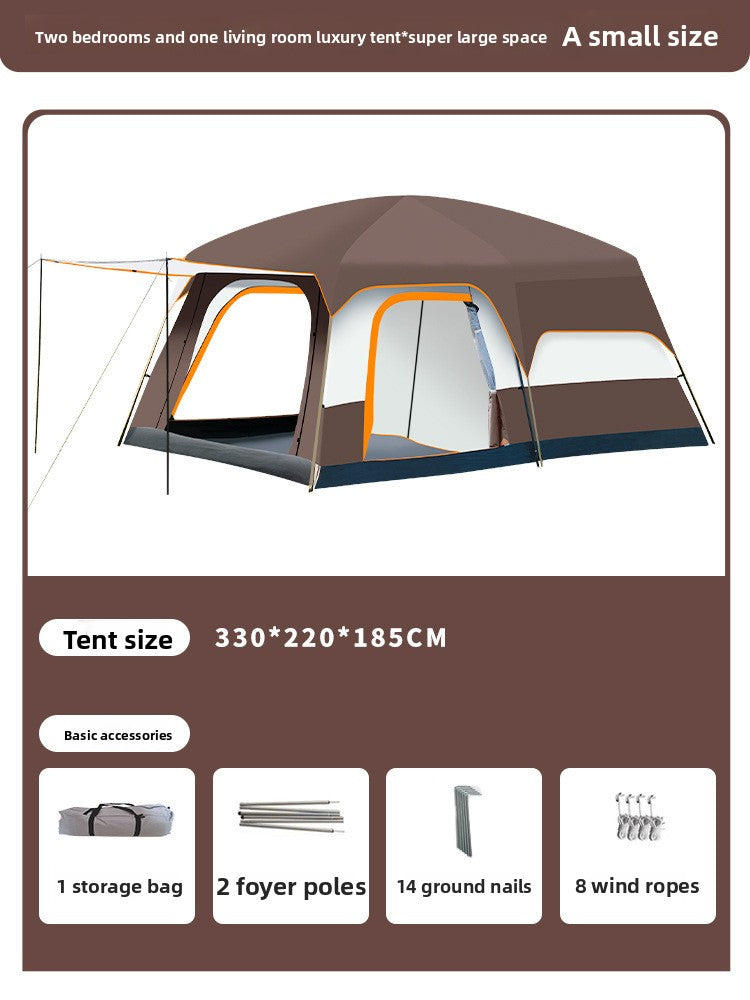 Outdoor Camping Tent Two Rooms