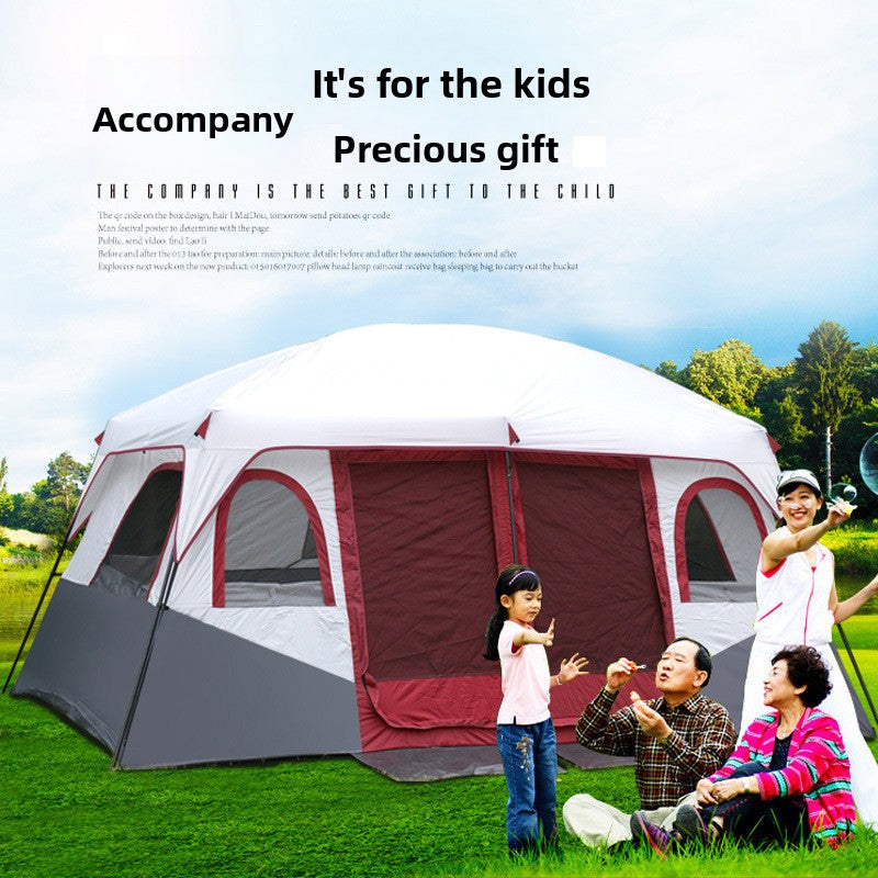 Outdoor Camping Tent with Living Area