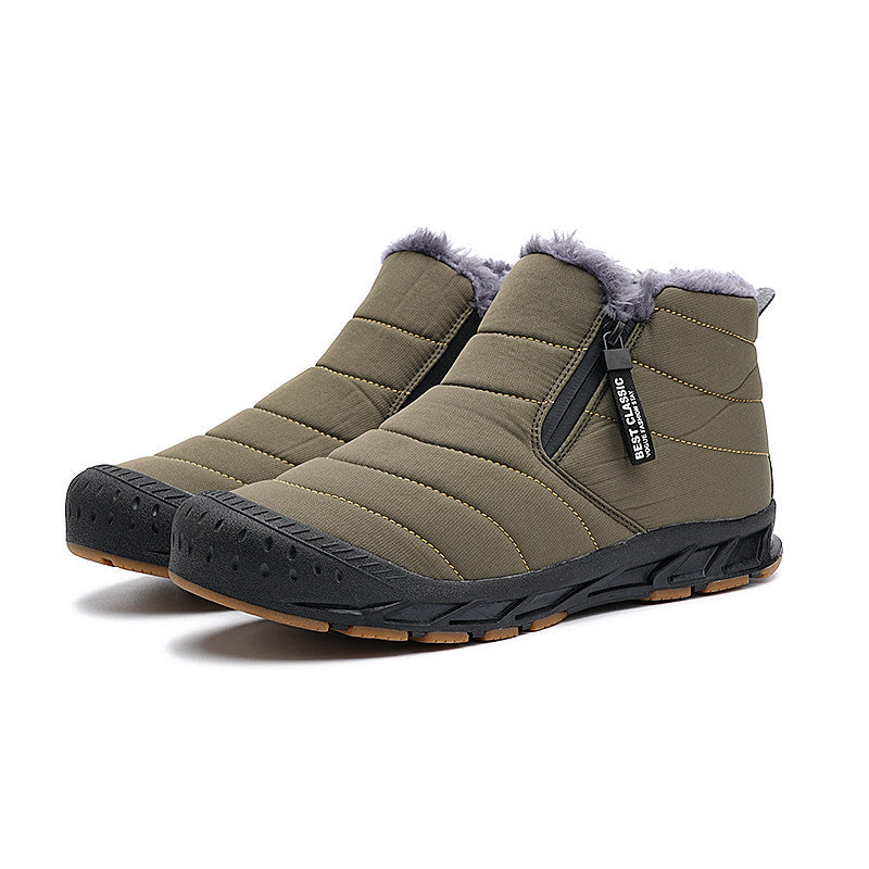 Outdoor Casual Sports Non-Slip Waterproof Fleece-Lined Thickened Shoes