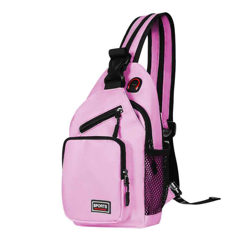 Outdoor Cycling and Travel, Men's Crossbody Bag, Nylon Oxford Cloth Backpack