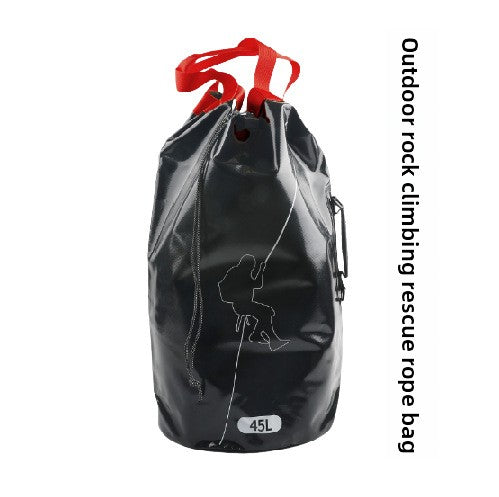 Outdoor extreme rock climbing rope bag