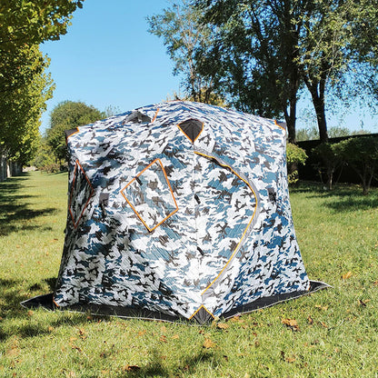 Outdoor fishing with cotton tent