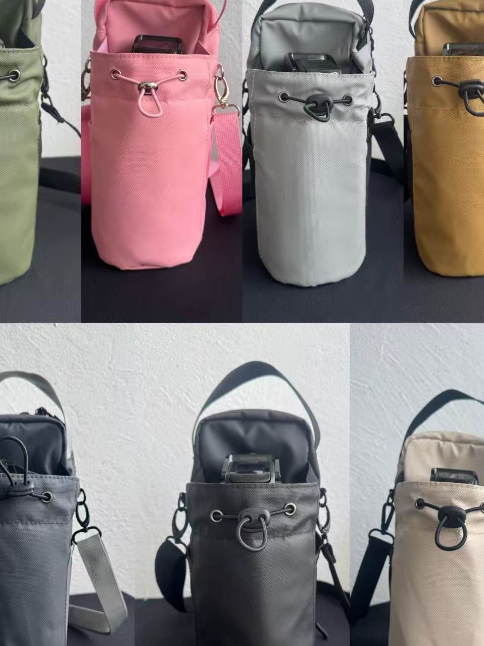 Outdoor fitness magnetic water bottle bag