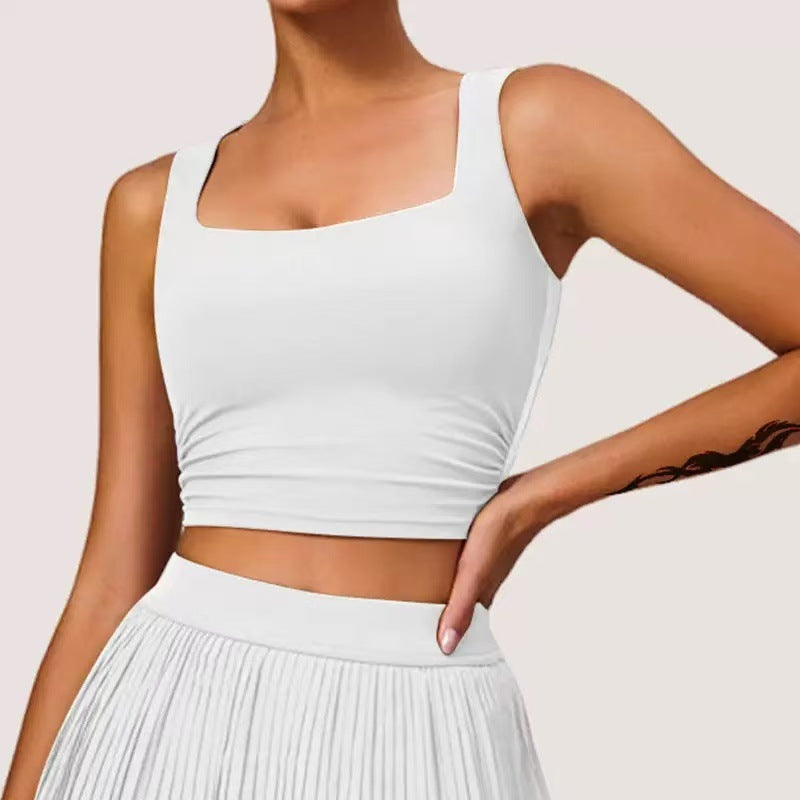 Outdoor Fitness Tennis Skirt Anti-running Yoga Skirt