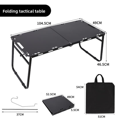 Outdoor foldable tactical table