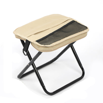 Outdoor folding chair handbag stool