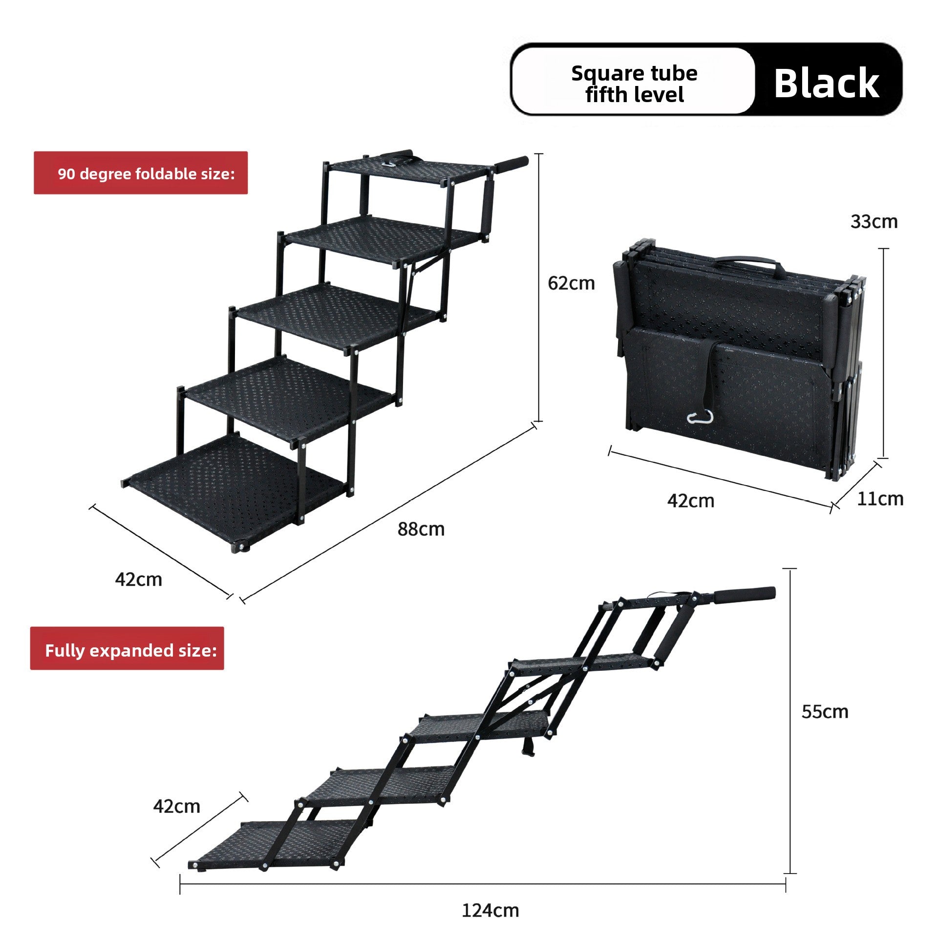 Outdoor folding storage vehicle