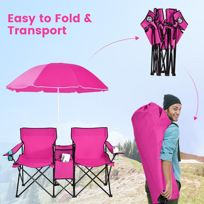 Outdoor Folding Sunshade Chair with Ice Pack