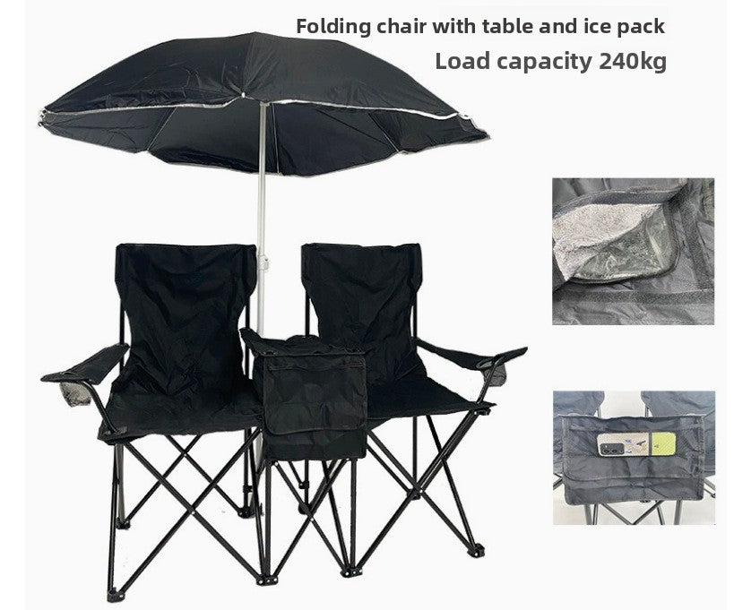 Outdoor Folding Sunshade Chair with Ice Pack