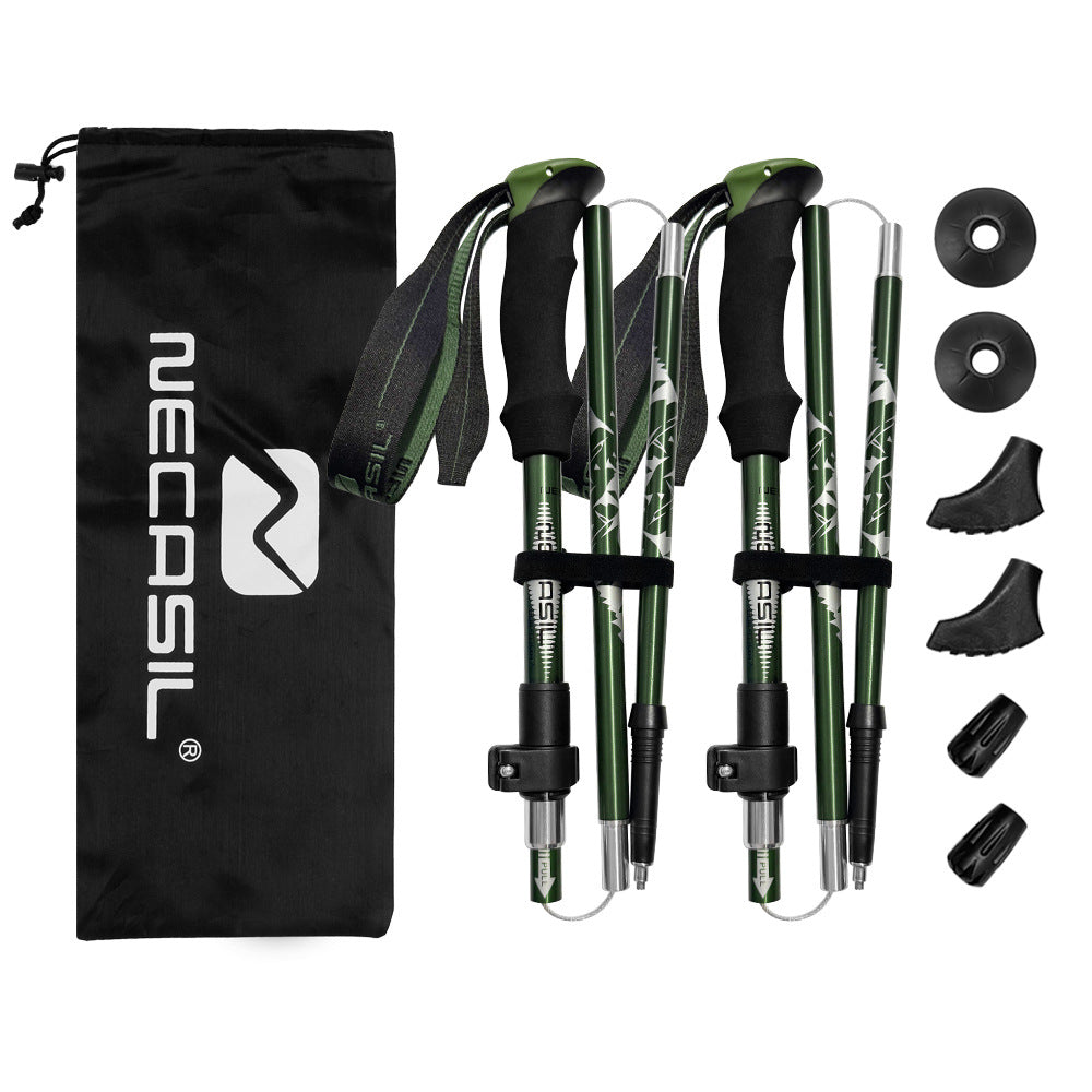 Outdoor hiking aluminum alloy trekking pole