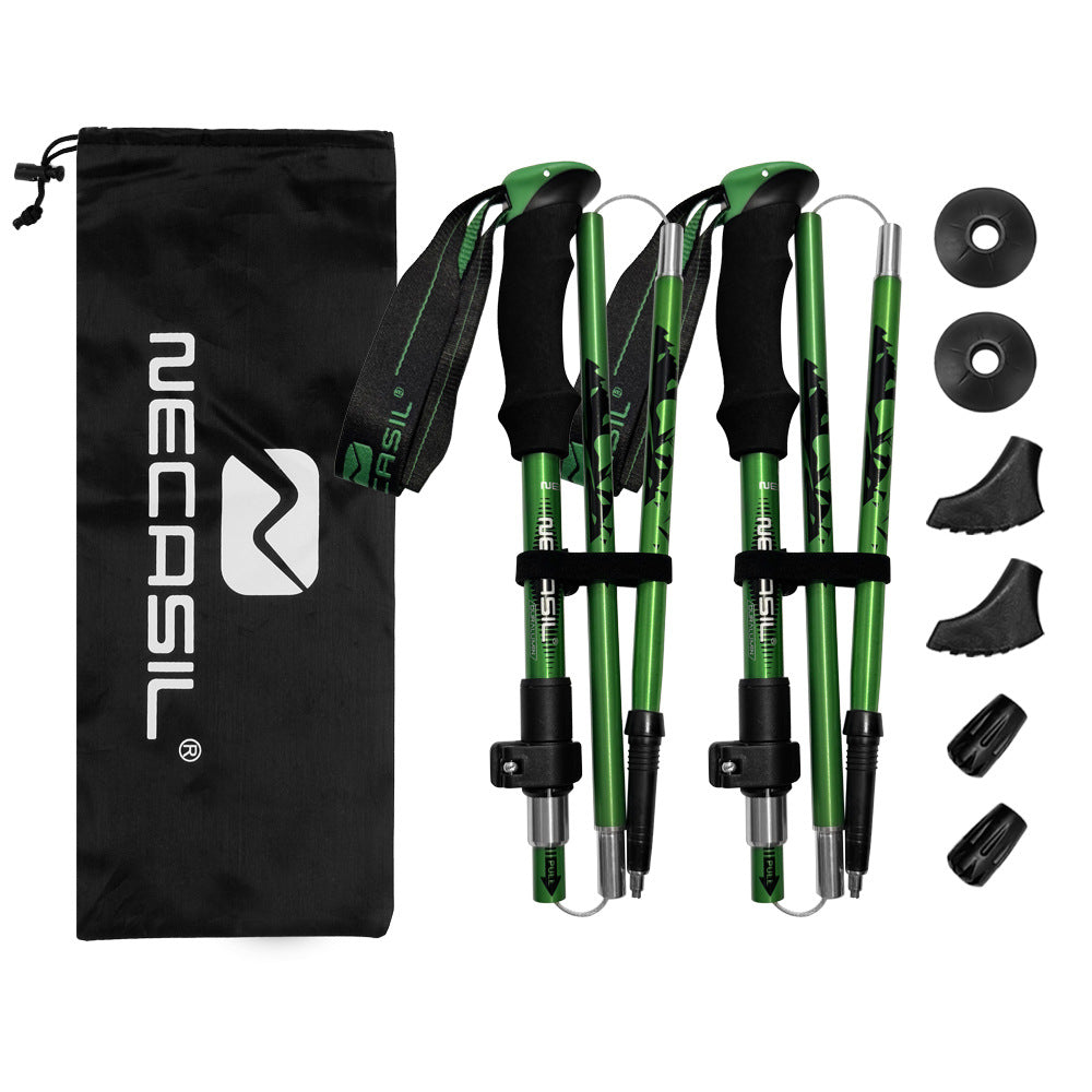 Outdoor hiking aluminum alloy trekking pole