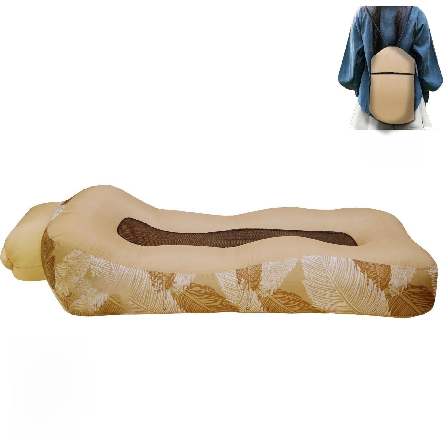 Outdoor inflatable bed