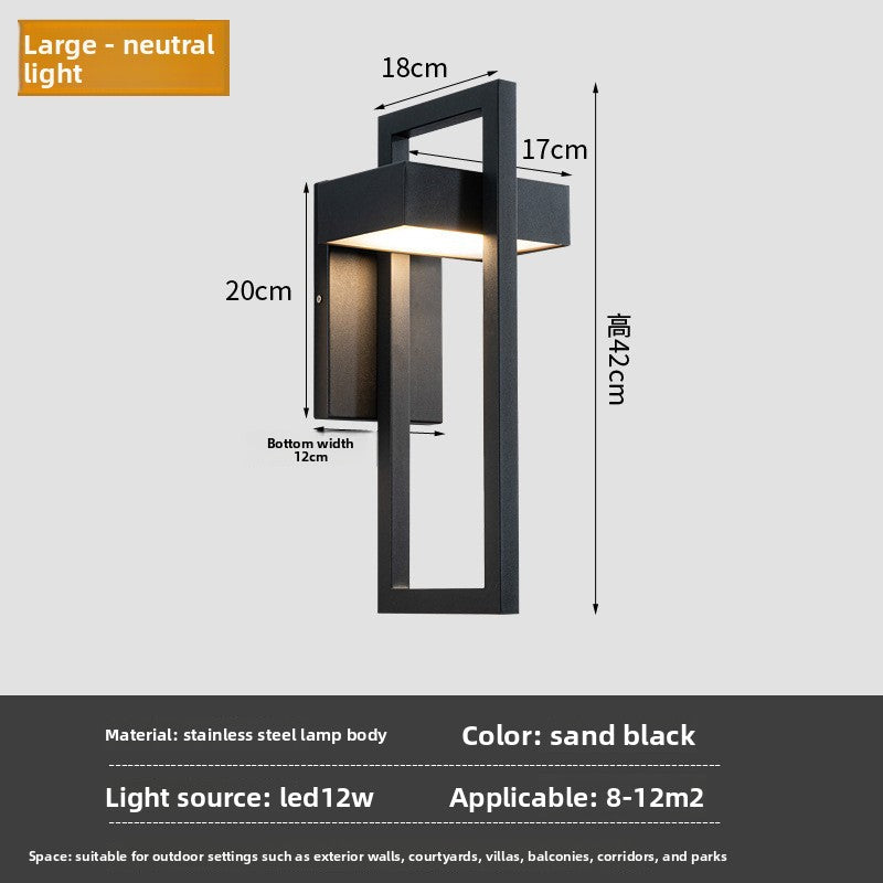 Outdoor LED Wall Lamp Waterproof Stainless Steel