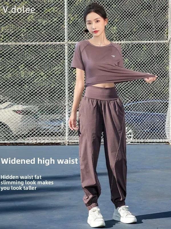 Outdoor Loose Slimming Look Breathable Yoga Fitness Clothing