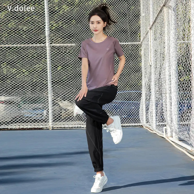 Outdoor Loose Slimming Look Breathable Yoga Fitness Clothing