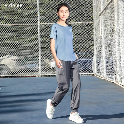 Outdoor Loose Slimming Look Breathable Yoga Fitness Clothing