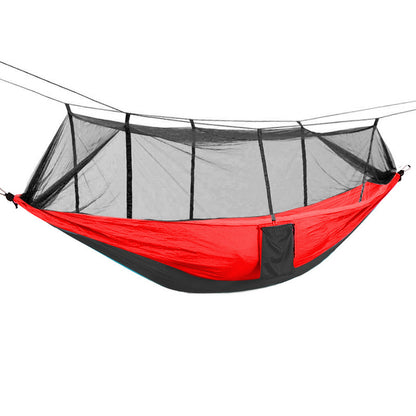Outdoor Mosquito Net Hammock with Anti-Roll Design