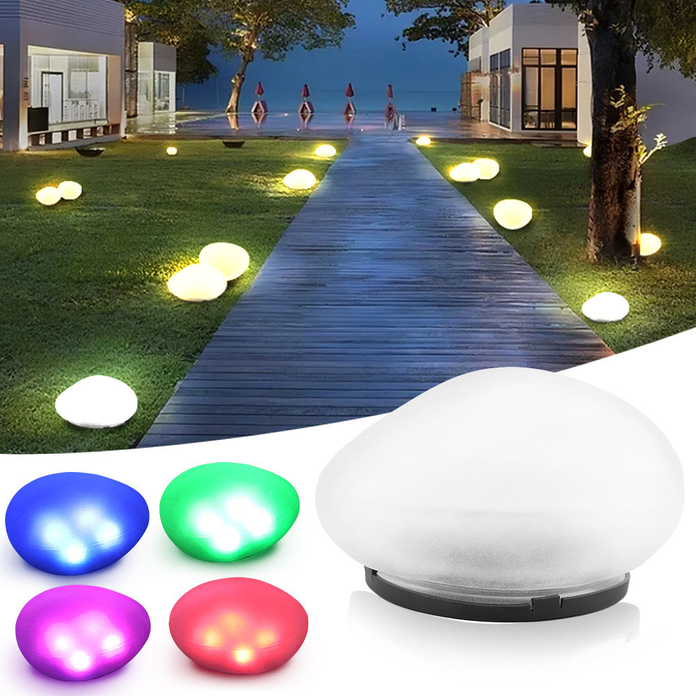 Outdoor pebble lamp
