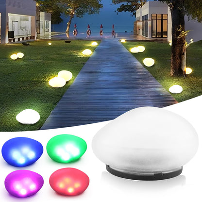 Outdoor pebble lamp