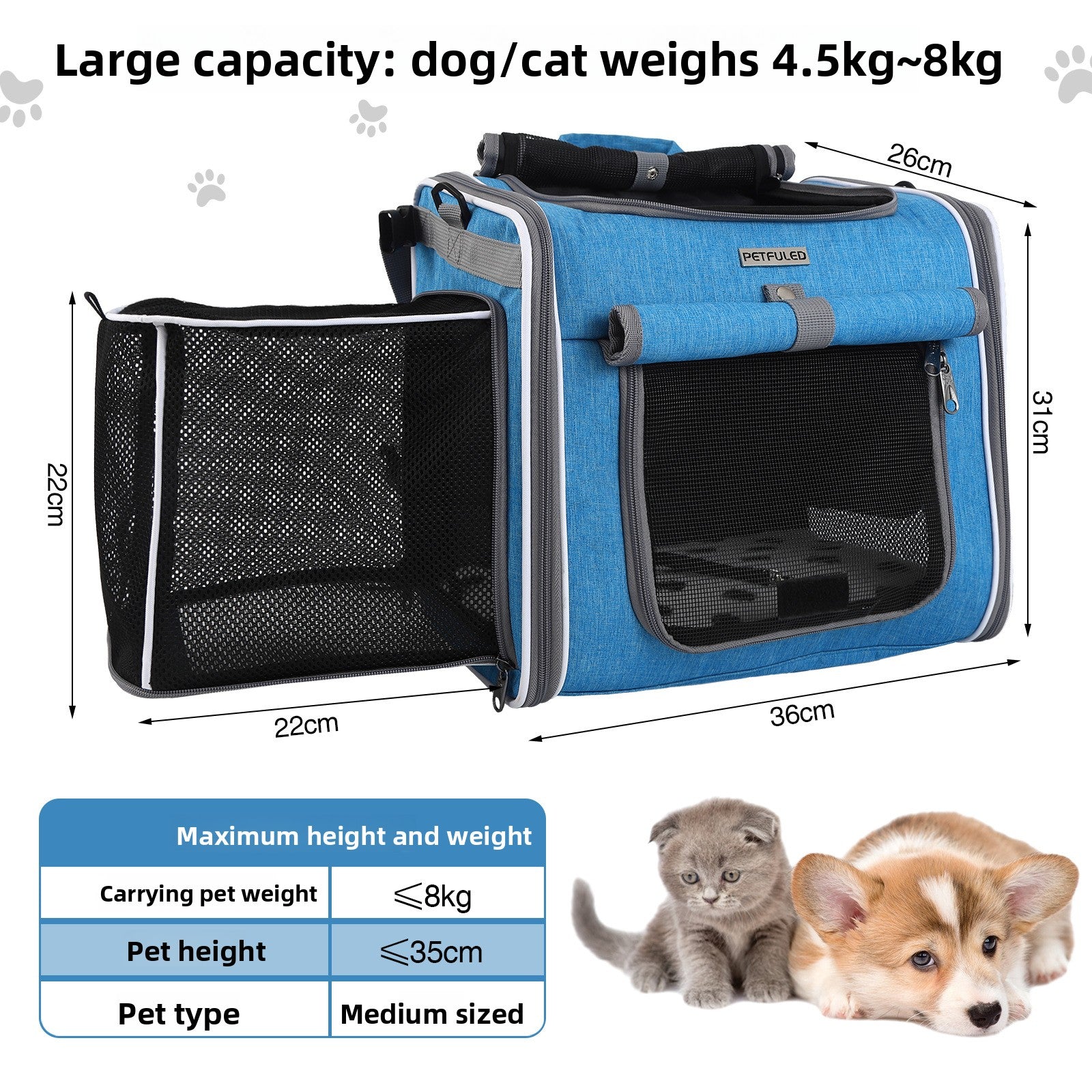 Outdoor pet backpack