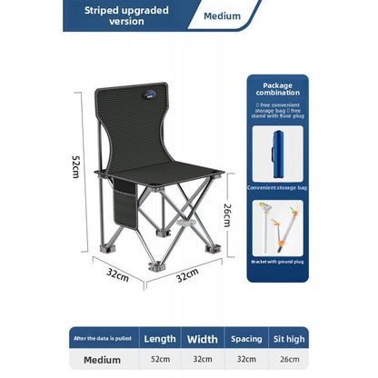Outdoor Portable Multi-Functional Folding Chair