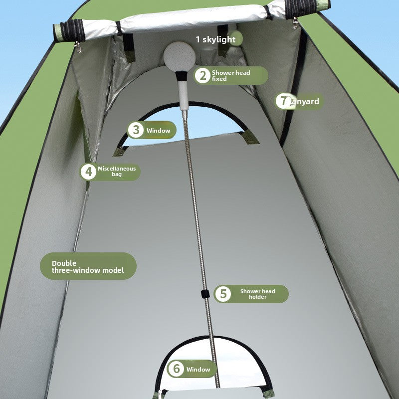 Outdoor Quick-Open Bathing and Changing Toilet Tent