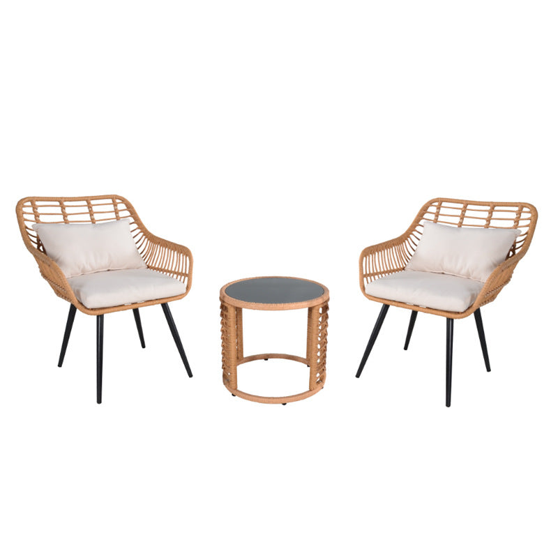 Outdoor Rattan Table and Chair Set