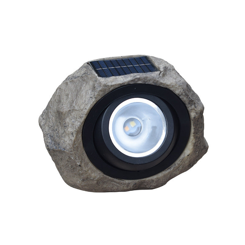 Outdoor realistic stone lanterns in outdoor garden
