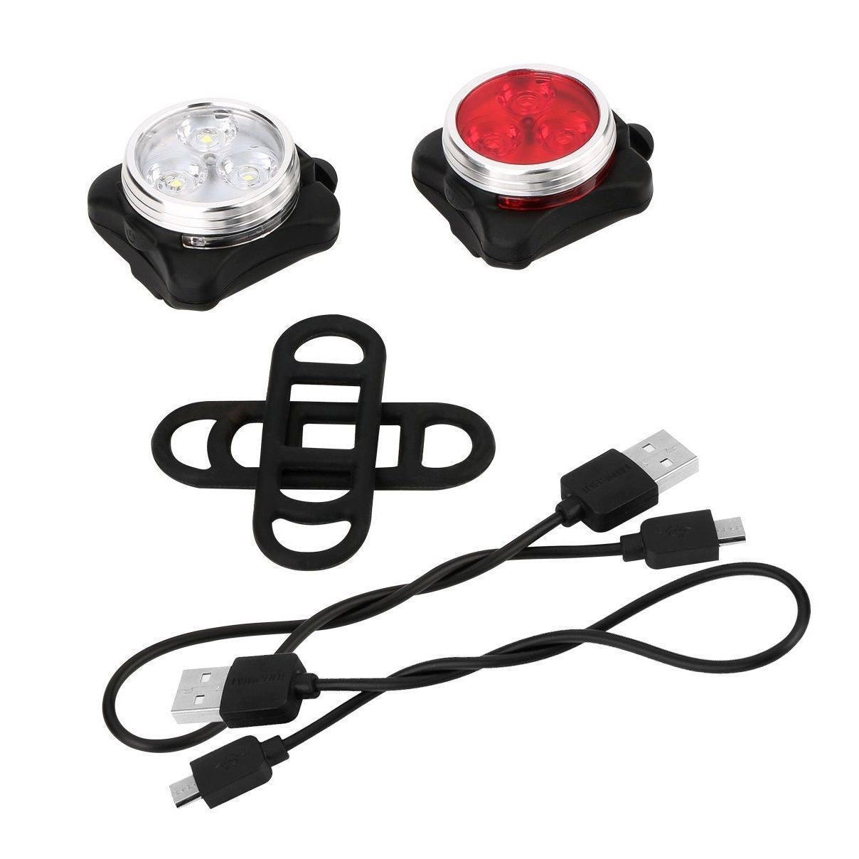 Outdoor riding USB charging headlight