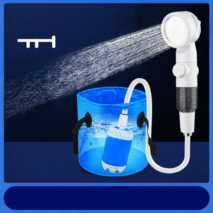 Outdoor showerhead mobile bathing wonder