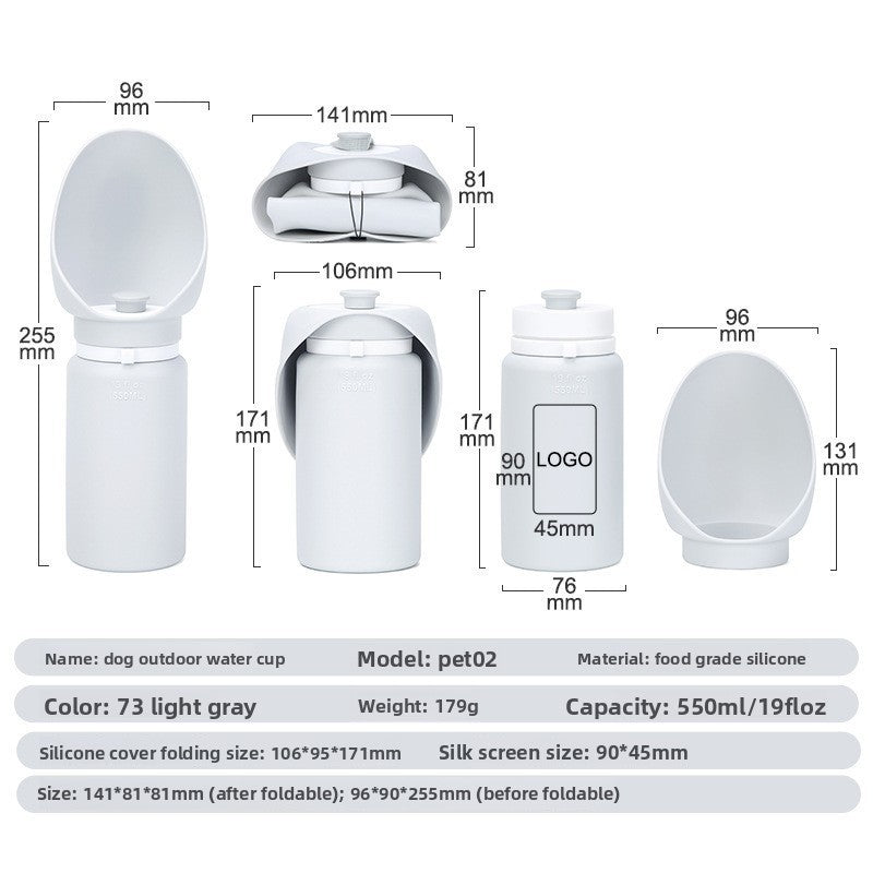 Outdoor Silicone Water Bottle