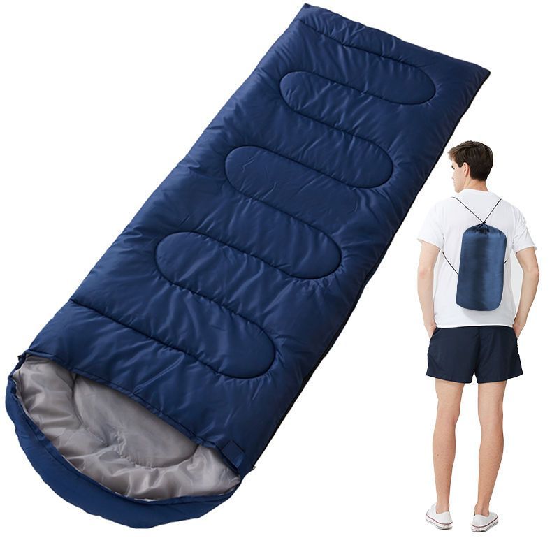 Outdoor sleeping bag for solo camping, lightweight and portable